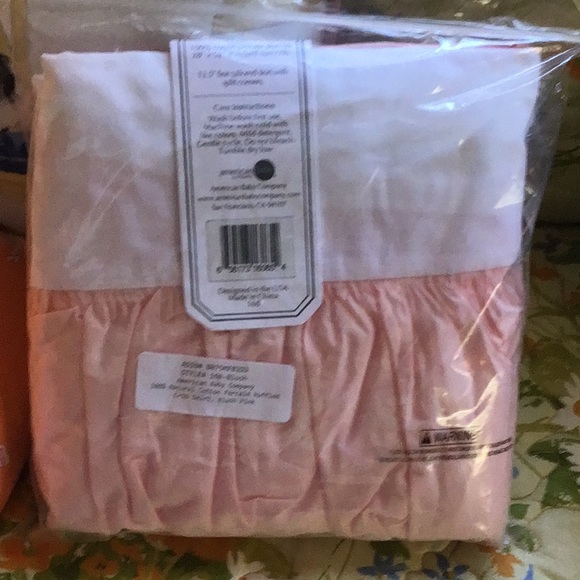 Crib Skirt In Blush pink 100% Percale - Picture 3 of 3